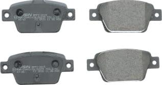 AISIN BPFI-2015 - Тормозные колодки, дисковые, комплект abcparts.ee