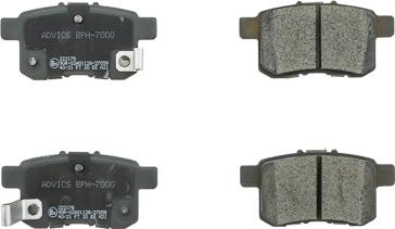 AISIN BPH-7000 - Тормозные колодки, дисковые, комплект abcparts.ee