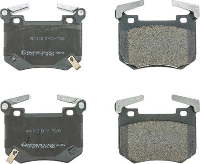 AISIN BPKI-7000 - Тормозные колодки, дисковые, комплект abcparts.ee