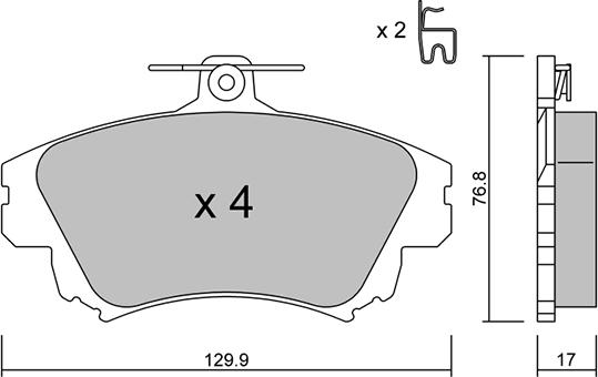 AISIN BPMI-1006 - Тормозные колодки, дисковые, комплект abcparts.ee