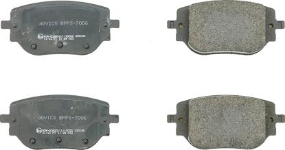 AISIN BPPS-7006 - Тормозные колодки, дисковые, комплект abcparts.ee