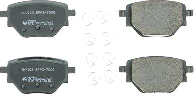 AISIN BPPS-7008 - Тормозные колодки, дисковые, комплект abcparts.ee