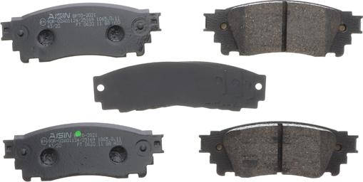 AISIN BPTO-2021 - Тормозные колодки, дисковые, комплект abcparts.ee