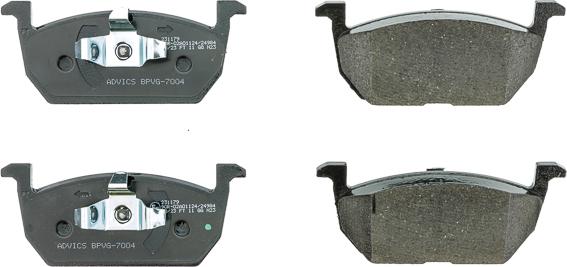 AISIN BPVG-7004 - Тормозные колодки, дисковые, комплект abcparts.ee