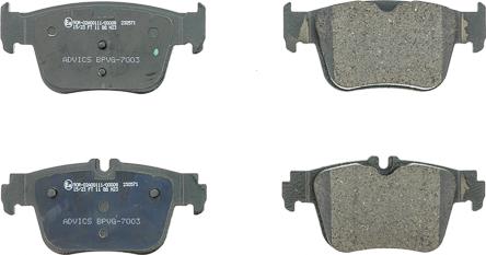 AISIN BPVG-7003 - Тормозные колодки, дисковые, комплект abcparts.ee