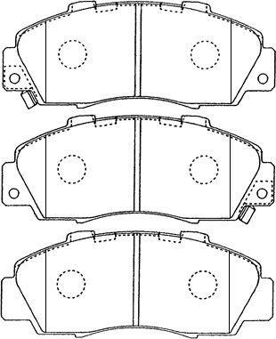 AISIN C1N018 - Тормозные колодки, дисковые, комплект abcparts.ee