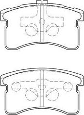 AISIN G1N019 - Тормозные колодки, дисковые, комплект abcparts.ee