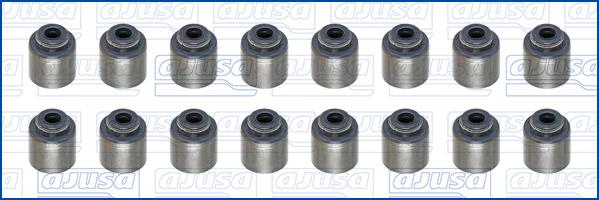 Ajusa 57082100 - Комплект прокладок, стержень клапана abcparts.ee