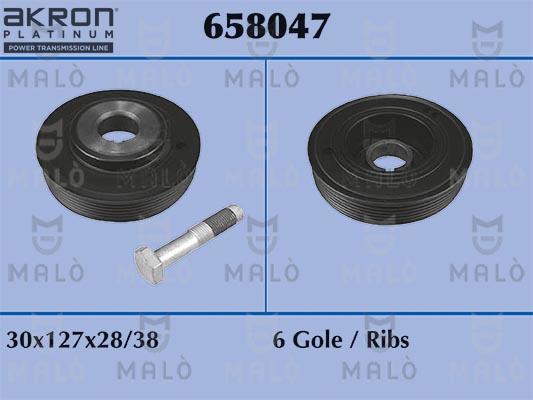 AKRON-MALÒ 658047 - Шкив коленчатого вала abcparts.ee