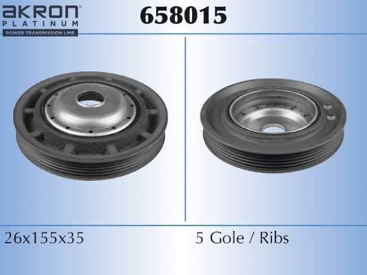 AKRON-MALÒ 658015 - Шкив коленчатого вала abcparts.ee