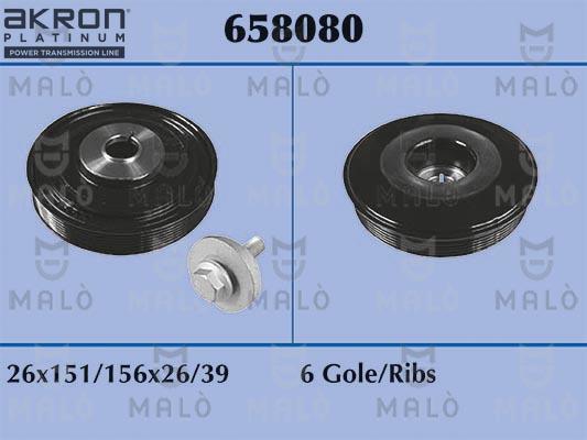 AKRON-MALÒ 658080 - Шкив коленчатого вала abcparts.ee