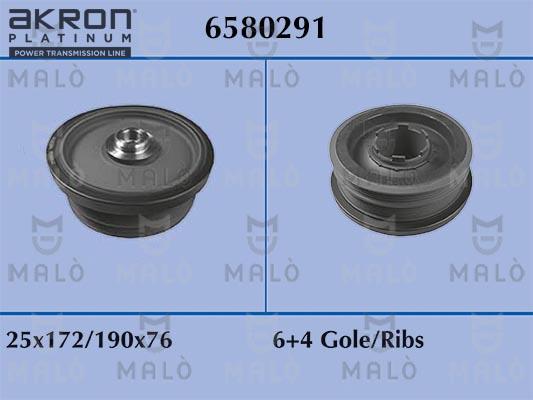 AKRON-MALÒ 6580291 - Шкив коленчатого вала abcparts.ee