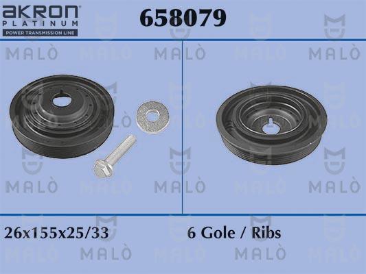 AKRON-MALÒ 658079 - Шкив коленчатого вала abcparts.ee