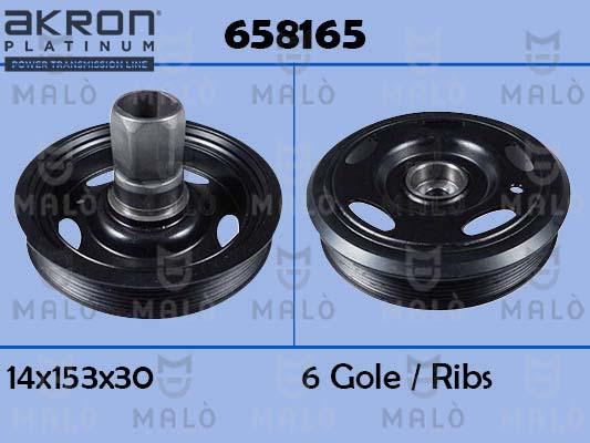 AKRON-MALÒ 658165 - Шкив коленчатого вала abcparts.ee