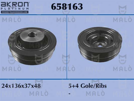 AKRON-MALÒ 658163 - Шкив коленчатого вала abcparts.ee