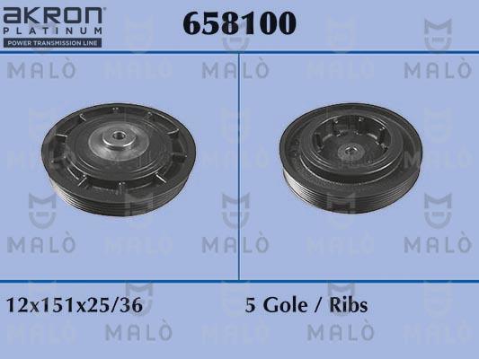 AKRON-MALÒ 658100 - Шкив коленчатого вала abcparts.ee