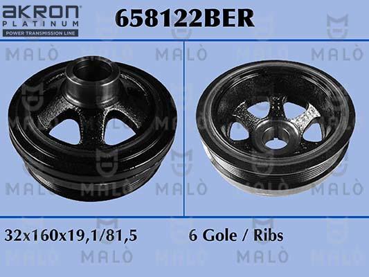 AKRON-MALÒ 658122BER - Шкив коленчатого вала abcparts.ee
