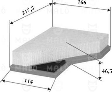 AKRON-MALÒ 1500460 - Воздушный фильтр двигателя abcparts.ee