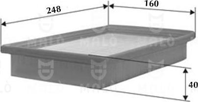 AKRON-MALÒ 1500404 - Воздушный фильтр двигателя abcparts.ee