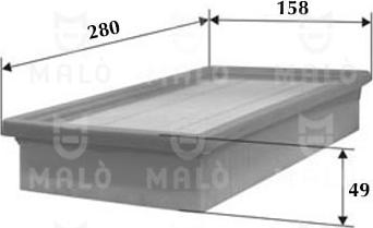 AKRON-MALÒ 1500486 - Воздушный фильтр двигателя abcparts.ee