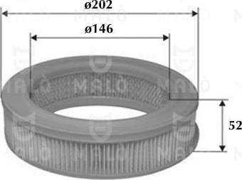 AKRON-MALÒ 1500429 - Воздушный фильтр двигателя abcparts.ee