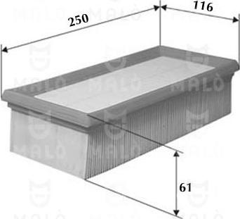 AKRON-MALÒ 1500544 - Воздушный фильтр двигателя abcparts.ee