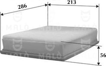 AKRON-MALÒ 1500540 - Воздушный фильтр двигателя abcparts.ee