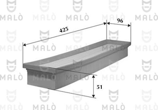 AKRON-MALÒ 1500556 - Воздушный фильтр двигателя abcparts.ee