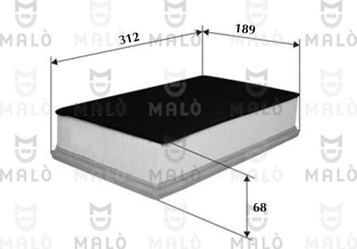 AKRON-MALÒ 1500586 - Воздушный фильтр двигателя abcparts.ee