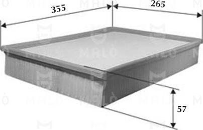 AKRON-MALÒ 1500529 - Воздушный фильтр двигателя abcparts.ee