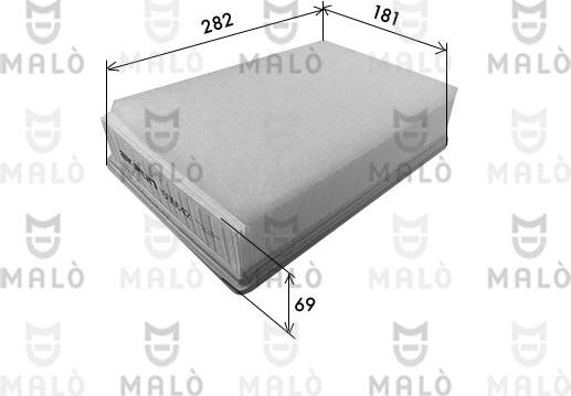 AKRON-MALÒ 1500642 - Воздушный фильтр двигателя abcparts.ee