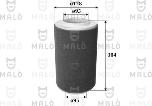 AKRON-MALÒ 1500605 - Воздушный фильтр двигателя abcparts.ee