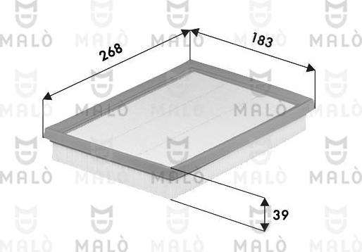 AKRON-MALÒ 1500686 - Воздушный фильтр двигателя abcparts.ee