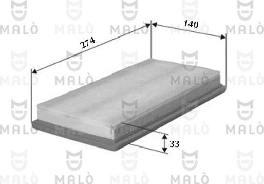 AKRON-MALÒ 1500057 - Воздушный фильтр двигателя abcparts.ee