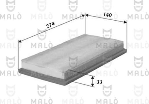 AKRON-MALÒ 1500060 - Воздушный фильтр двигателя abcparts.ee