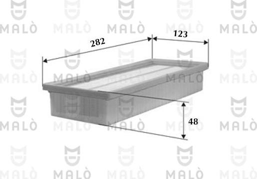 AKRON-MALÒ 1500004 - Воздушный фильтр двигателя abcparts.ee