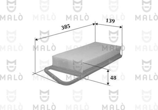 AKRON-MALÒ 1500006 - Воздушный фильтр двигателя abcparts.ee