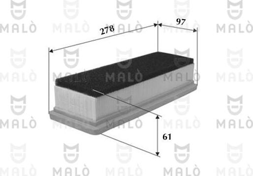 AKRON-MALÒ 1500002 - Воздушный фильтр двигателя abcparts.ee