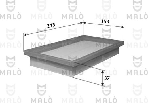AKRON-MALÒ 1500035 - Воздушный фильтр двигателя abcparts.ee