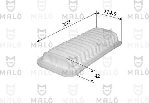 AKRON-MALÒ 1500023 - Воздушный фильтр двигателя abcparts.ee