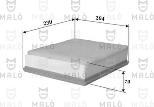 AKRON-MALÒ 1500142 - Воздушный фильтр двигателя abcparts.ee