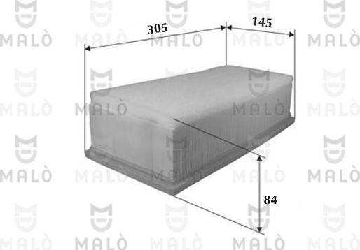 AKRON-MALÒ 1500159 - Воздушный фильтр двигателя abcparts.ee