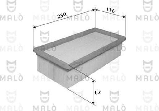 AKRON-MALÒ 1500109 - Воздушный фильтр двигателя abcparts.ee