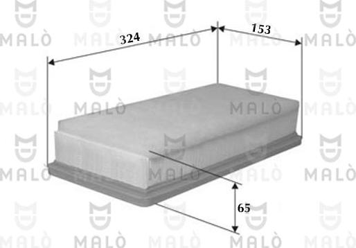 AKRON-MALÒ 1500117 - Воздушный фильтр двигателя abcparts.ee