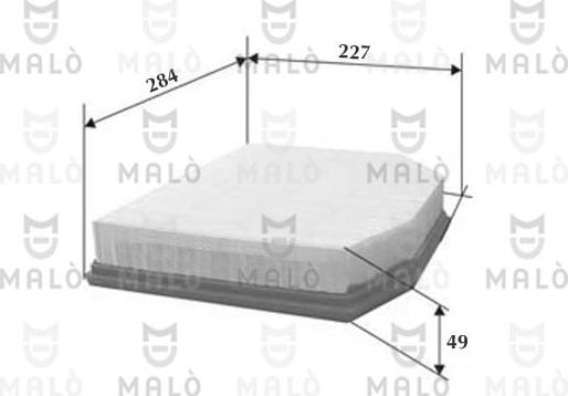 AKRON-MALÒ 1500134 - Воздушный фильтр двигателя abcparts.ee