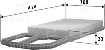 AKRON-MALÒ 1500394 - Воздушный фильтр двигателя abcparts.ee