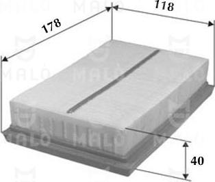 AKRON-MALÒ 1500355 - Воздушный фильтр двигателя abcparts.ee