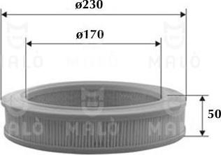 AKRON-MALÒ 1500367 - Воздушный фильтр двигателя abcparts.ee