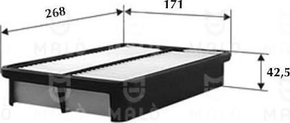 AKRON-MALÒ 1500297 - Воздушный фильтр двигателя abcparts.ee