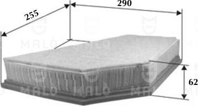 AKRON-MALÒ 1500283 - Воздушный фильтр двигателя abcparts.ee